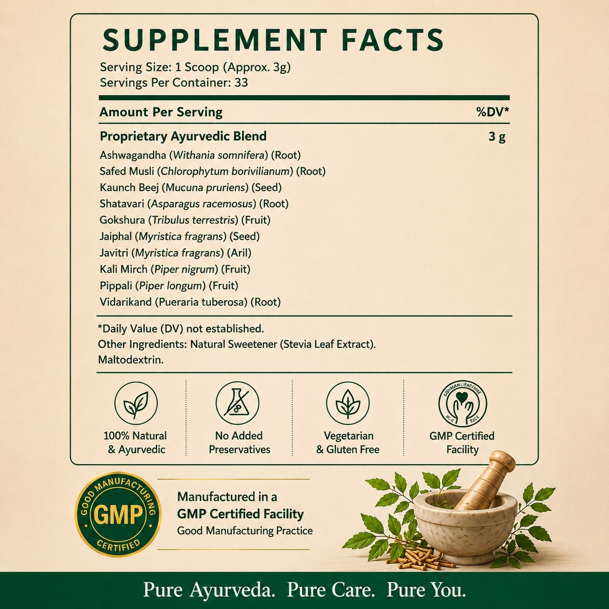 Purush Amrit by Param Jeevani (Powder & Capsule)