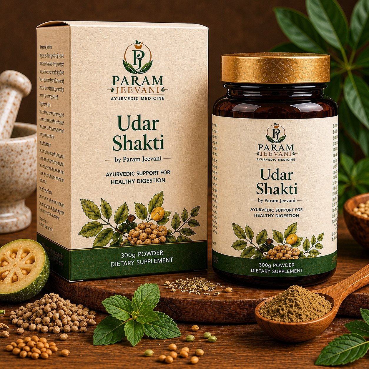 Udar Shakti by Param Jeevani (Powder & Capsule)