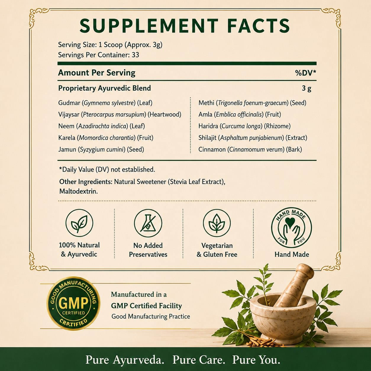 Madhu Shanti by Param Jeevani (Powder & Capsules)
