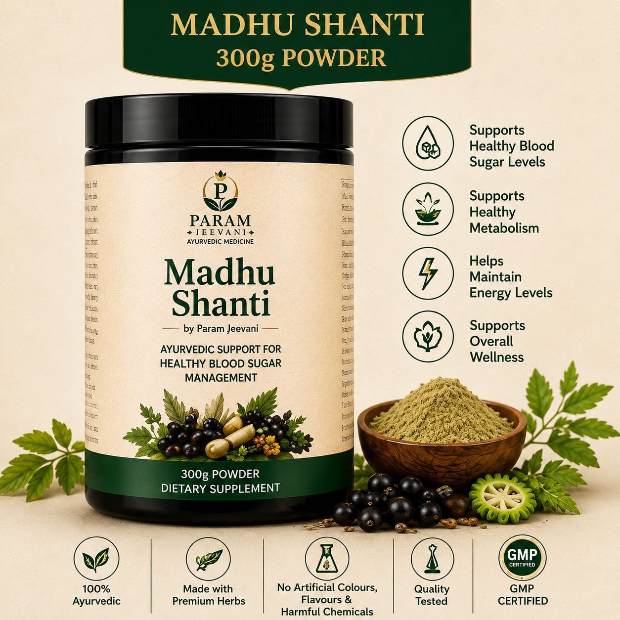 Madhu Shanti by Param Jeevani (Powder & Capsules)