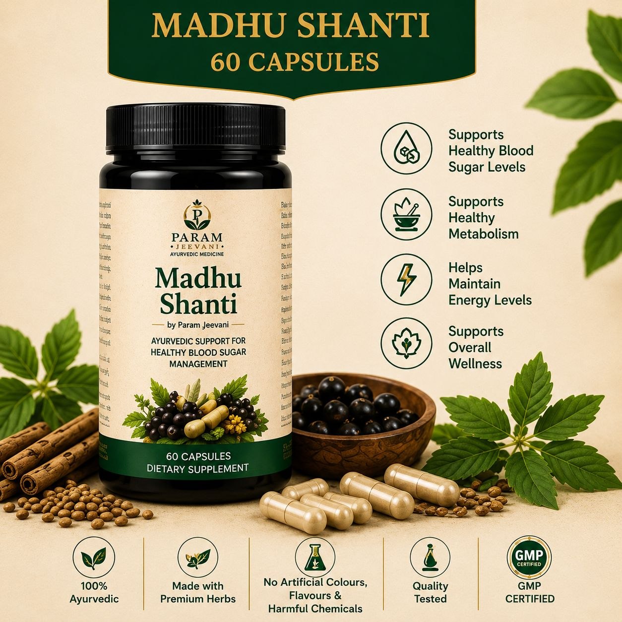 Madhu Shanti by Param Jeevani (Powder & Capsules)