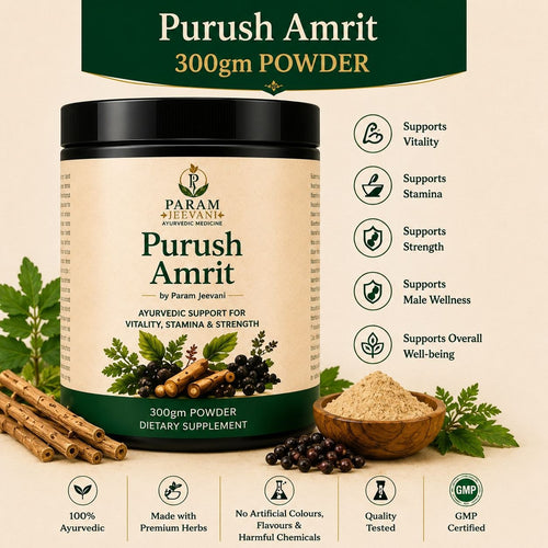 Purush Amrit by Param Jeevani (Powder & Capsule)